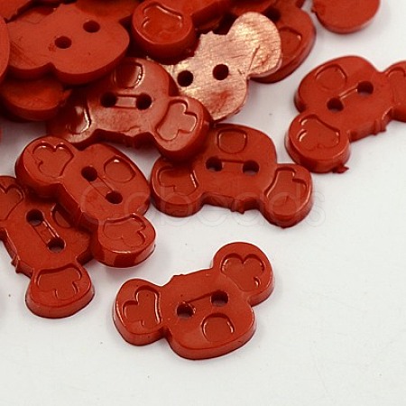 Acrylic Sewing Buttons BUTT-E059-02-1