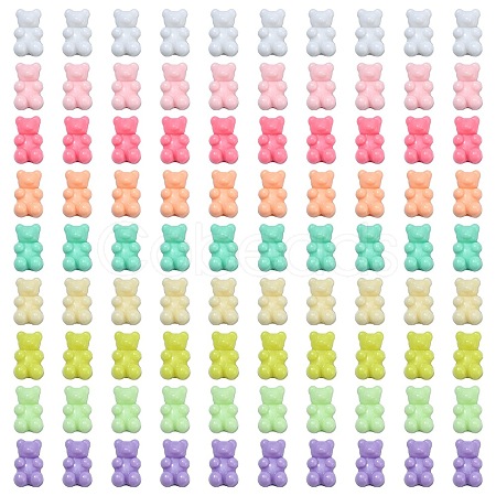 360Pcs 9 Colors Opaque Acrylic Beads SACR-CJ0001-19-1