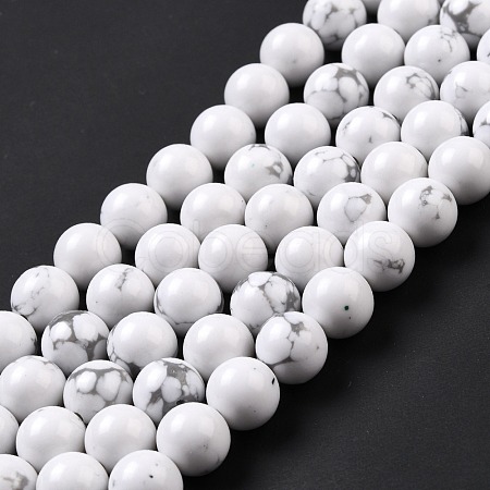 Synthetic Howlite Beads Strands G-E568-04C-1