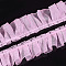 Organza Ribbon, Pleated/Double Ruffle Ribbon, Pink, 23~25mm, 30m/bundle