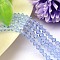 K9 Glass, Faceted Imitation Austrian Crystal Bead Strands, Grade AAA, Bicone, Azure, 5x5mm, Hole: 0.7~0.9mm, about 80pcs/strand, 15.7 inch