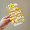 14Pcs Polymer Clay Alligator Hair Clips, Hair Accessories for Woman Girls, Yellow, Package Size: 175x70mm