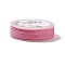 Braided Nylon Threads, Dyed, Knotting Cord, for Chinese Knotting, Crafts and Jewelry Making, Flamingo, 1.5mm, about 13.12 Yards(12m)/Roll