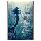 Vintage Metal Tin Sign, Iron Wall Decor for Bars, Restaurants, Cafe Pubs, Rectangle, Mermaid, 300x200x0.5mm