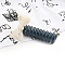 Cellulose Acetate & Plastic Bowknot Braided Phone Cord Hair Ties, Spiral Pony Tails For Women Girls Thick Hair, Marine Blue, 61x45mm