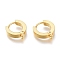 Ion Plating(IP) 304 Stainless Steel Huggie Hoop Earrings Findings, with Vertical Loop, Ring, Real 24K Gold Plated, 15.5x14x3mm, Hole: 1.6mm, Pin: 1mm