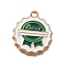 Oktoberfest Theme Alloy Enamel Pendants, Golden, Bottle Cap, 20x17x2.5mm, Hole: 1.8mm