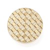 Texture Theme Roung Brass Stamp Head AJEW-M036-06C-G-2