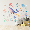 Sea Creatures Theme PVC Wall Stickers DIY-WH0228-897-4