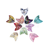 Electroplated Rainbow Resin Pendants RESI-CJ0001-133-3