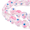 Handmade Lampwork Beads Strands LAMP-F029-01-4