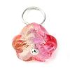 Glass Flower Charms PALLOY-JF02280-2