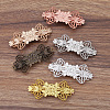 Brass Filigree Hair Barrette OHAR-PW0001-206AB-1