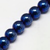 Electroplate Non-magnetic Synthetic Hematite Beads Strands G-J169A-4mm-03-5