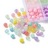 Transparent Crackle Acrylic Beads MACR-YW0002-94-2