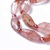Natural Hematoid Quartz Beads Strands G-L492-14-2