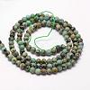 Natural African Turquoise(Jasper) Beads Strands G-N0188-02-3mm-2