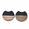 Resin & Walnut Wood Pendants X-RESI-T023-11C-1
