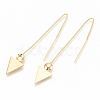 Brass Stud Earring Findings X-KK-S345-069-2