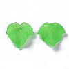 Frosted Transparent Acrylic Grape Leaf Pendants X-PAF002Y-7-2