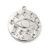 Tarnish Resistant 304 Stainless Steel Pendant Rhinestone Settings STAS-P312-16P-1