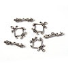 Tibetan Style Alloy Toggle Clasps X-LF5127Y-3