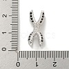 Brass Micro Pave Cubic Zirconia Beads KK-G493-06P-02-3