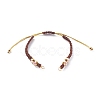 Polyester & Nylon Thread Braided Beaded Bracelet Making AJEW-JB00945-04-1