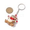 Christmas Theme PVC Plastic Pendant Keychains KEYC-JKC00935-02-3