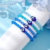 Cat Eye Beads Stretch Bracelets BJEW-JB10969-3