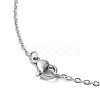 Natural Mixed Gemstone Nugget Pendant Necklace with 304 Stainless Steel Chains NJEW-JN04385-5