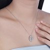 925 Sterling Silver Pendant Necklaces NJEW-BB30226-2