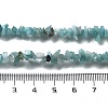 Natural Flower Amazonite Chip Beaded Necklaces for Men Women NJEW-G159-01L-5