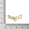 Brass Micro Pave Clear Cubic Zirconia Connector Charms KK-M275-16G-3