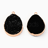 Druzy Resin Pendants RESI-R428-003-2