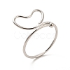 Non-Tarnish 201 Stainless Steel Wrapped Fing Rings for Women STAS-K247-03P-3