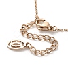 Natural Pearl Pendant Necklace with 304 Stainless Steel Chains NJEW-K255-03KCG-3