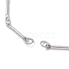 Brass Bar Link Chain Bracelet Making AJEW-JB01219-02-2