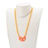 Personalized Opaque Acrylic Cable Chain Necklaces NJEW-JN03432-10-4