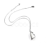 Stainless Steel Heart Urn Ashes Pendant Necklace BOTT-PW0007-08-1