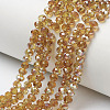 Electroplate Glass Beads Strands EGLA-A034-T3mm-J13-1