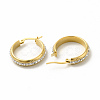 Crystal Rhinestone Hoop Earrings EJEW-M214-16D-G-1