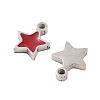 304 Stainless Steel Enamel Charms STAS-Z078-24P-2