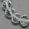 Imitate Austrian Crystal Clear Faceted Glass Rondelle Spacer Beads X-GR8MMC01Y-1