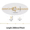 CHGCRAFT DIY Clear Cubic Zirconia Star Link Chain Bracelet Necklace Making Kit DIY-CA0005-49-2