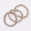 Natural Sunstone Stretch Bracelets BJEW-S138-02C-8mm-2