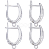 Beebeecraft 10Pcs Brass Hoop Earring Findings KK-BBC0013-88-1