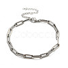 304 Stainless Steel Cable Chains Bracelets for Men & Women BJEW-D042-20P-1