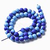 Spray Painted Non-magnetic Synthetic Hematite Beads Strands G-N337-01G-2