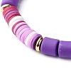 Handmade Polymer Clay Stretch Bracelets Sets BJEW-JB06350-01-6